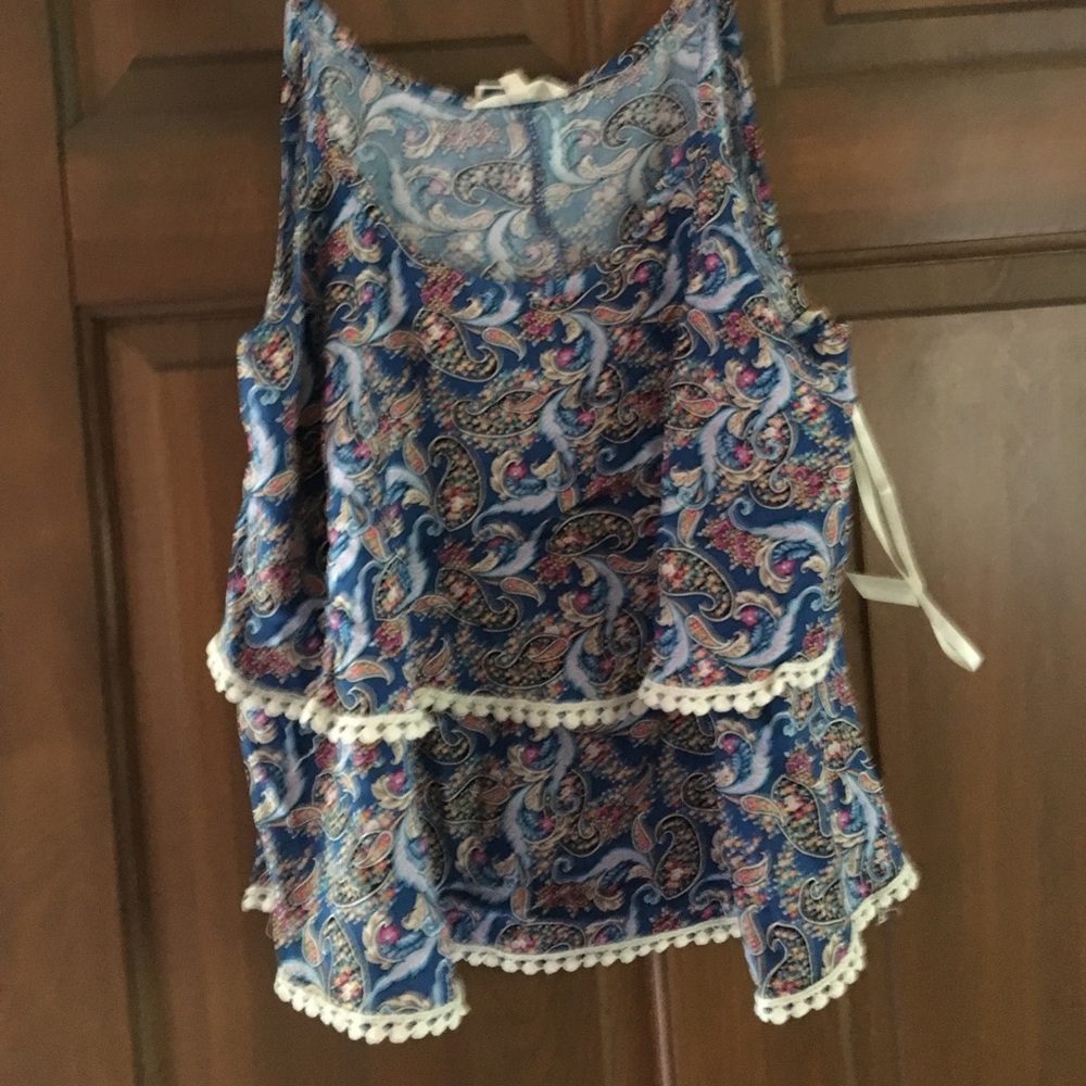 NWT printed spaghetti straps camisole
